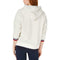 Tommy Hilfiger Womens Fleece 1/2 Zipper Hoodie Jacket Long Sleeve Ivory Size XL - evorr.com