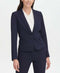 New TOMMY HILFIGER Womens Blue Long Sleeve Twill One Button Jacket Size 10