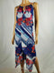 New INC Concepts Women Floral Asymmetrical Midi Dress Key-hole Plus Size 0X 16W - evorr.com