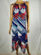 New INC Concepts Women Floral Asymmetrical Midi Dress Key-hole Plus Size 0X 16W - evorr.com