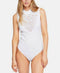Intimately Free People Women's Sleeveless White On Point Body Suit Size S - evorr.com
