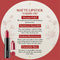 CONTEXT Skin Matte Lipstick Womens Red Cherry Pie 0.12 OZ