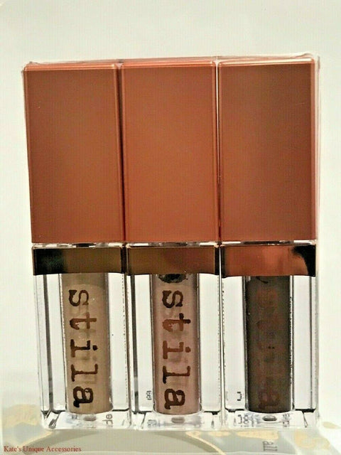 Stilla All That Shimmers Glow Liquid Eye Shadow Set of 3 New In Box
