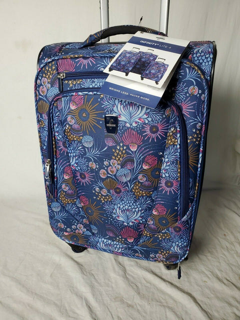 NEW Atlantic Infinity Lite 4 21" Expandable Spinner Luggage Floral Carry On