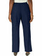 KAREN SCOTT Women Comfort Waist Dress Pants Blue Pull-On Short Length Size PM