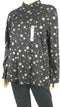 Karen Scott Women Long Sleeve Mock-Neck SnowFlake Black Blouse Top Plus 2X