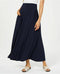 Style&Co. Women Blue Pull On Maxi Skirt Casual Pockets Jersey Size XL