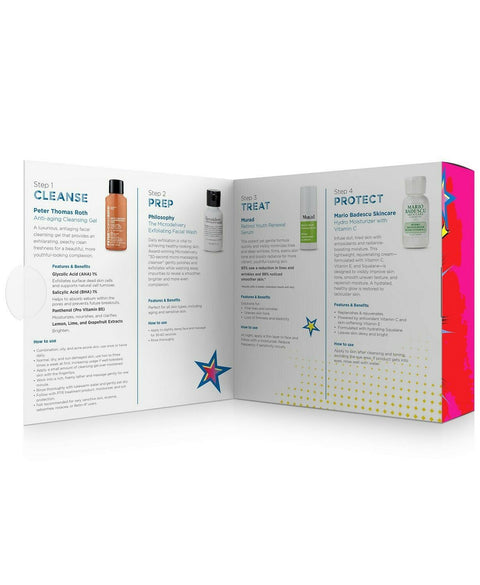 New Macy's Women's 4-Step Skincare Routine Set 4 Step Starter Kit For her