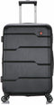 New DUKAP Rodez 24" Medium Luggage Black TSA Lock Spinner Check In