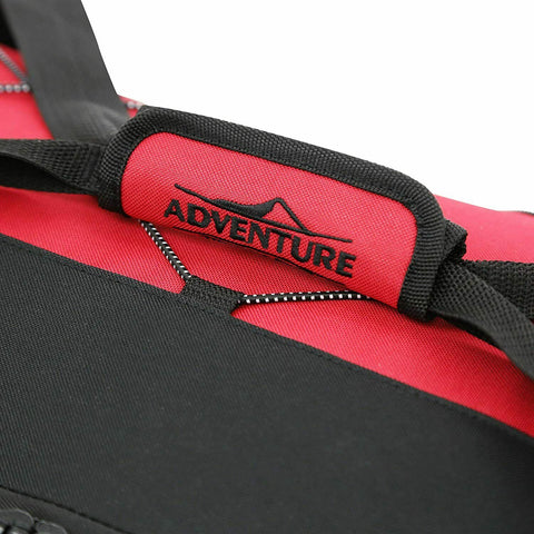 New Travelers Club  Duffel Bag Black Red 28" Adventure Sport