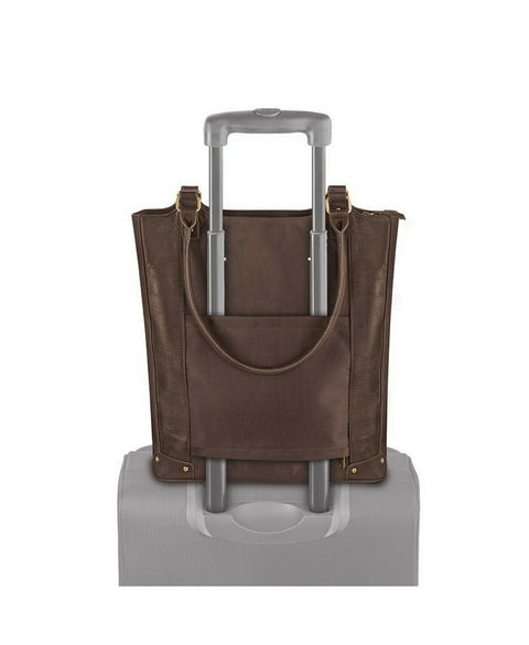 NEW SOLO Chambers Leather 16" Bucket Tote Women Shoulder Bag