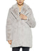 $245 NEW Apparis Eloise Faux-Fur Coat Cloud Gray Winter Jacket Size L