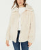 NEW JOUJOU Faux-Fur Cream White Winter Jacket Zip Pockets Coat Size 2XL