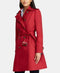 NEW Lauren Ralph Lauren Women Belted Water Resistant Trench Coat Red Size XL