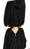NEW Maralyn & Me Women's Faux-Fur Hooded Reversible Coat Jacket Black Size L