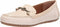 New Patricia Nash Women Natural White Trevi Leather Slip On Loafer Shoe 7 M US