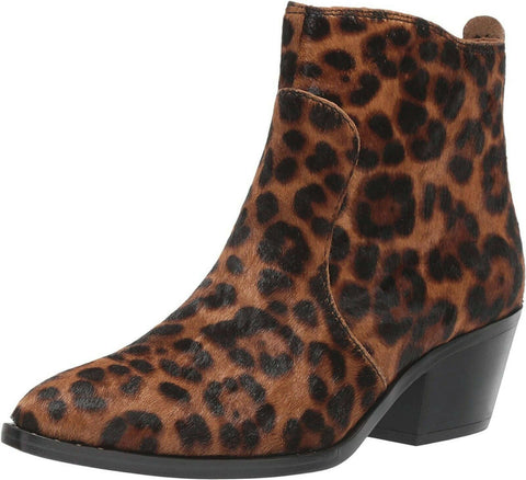 $239 Patricia Nash Women Suzanna Haircalf Ankle Boots Leopard Print Size 8 US