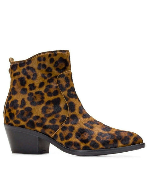 $239 Patricia Nash Women Suzanna Haircalf Ankle Boots Leopard Print Size 8 US