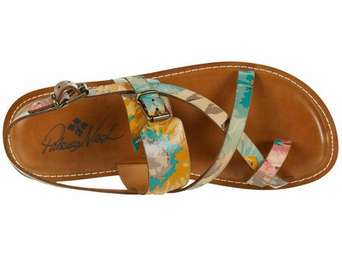 NEW Patricia Nash Women Fidella First Bloom Split Round Toe Slide Sandals 9 M