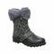 Bearpaw Delta Women's Insulated Comfort Lace Up Boot Charcoal Gray Shoes US 8 M - evorr.com