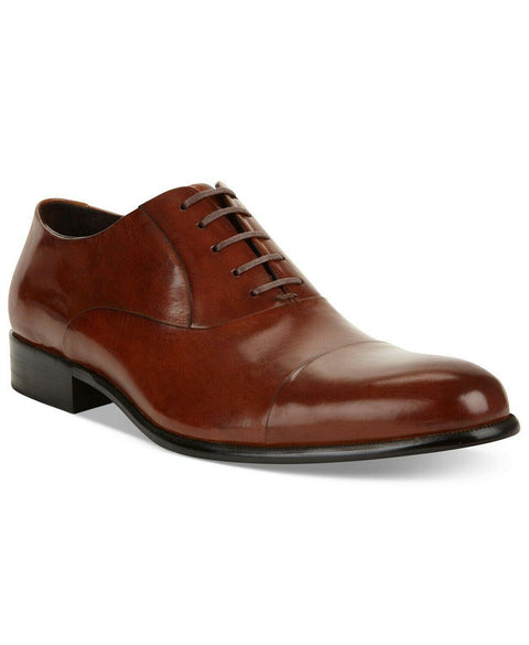 $159 Kenneth Cole New York Men's Chief Council Brown Leather Dress Shoes 13 M - evorr.com