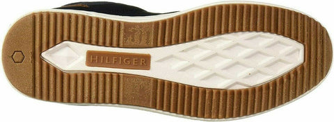 Tommy Hilfiger Men High Top Sneakers Manzu Dark Blue Lace Up Leather Shoes 11 M