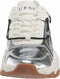 $100 NEW Guess Mens FIBTAN Sneakers White SILVER Lace Up Shoes Size 10.5 M - evorr.com
