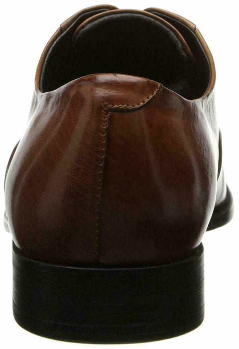 $159 Kenneth Cole New York Men's Chief Council Brown Leather Dress Shoes 10 M - evorr.com