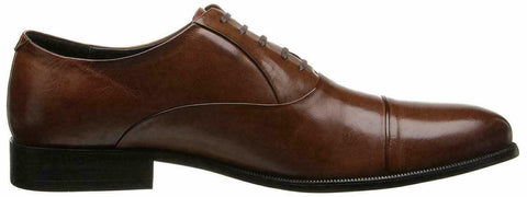 $159 Kenneth Cole New York Men's Chief Council Brown Leather Dress Shoes 10 M - evorr.com