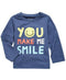 First Impression Boys Blue Long Sleeve You Make Me Smile T Shirt Size 18 Months