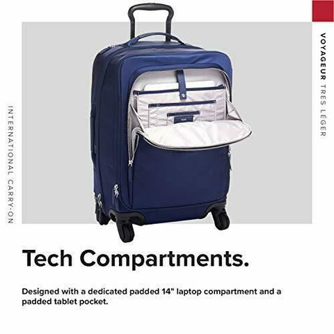 $700 TUMI Voyageur Tres Léger International Carry-On Luggage 21" Suitcase Blue