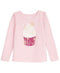 New Epic Threads Girls Pink Graphic Cupcakes Long Sleeve Blouse Top  Size 5