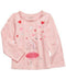 New First Impressions Baby Girls Pink Dancing Unicorn Long Sleeve Top 3-6 Months - evorr.com