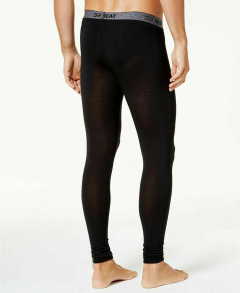 32 Degrees HEAT Underwear Men Black Extra Warm Base-Layer Leggings Pants S 28-30 - evorr.com