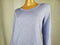 New Style&Co Women Long Sleeve Purple Crew Neck Solid Blouse Top Tee Size L - evorr.com