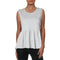 New We The Free Women Sleeveless White Scoop Neck Peplum Blouse Top Size Small S - evorr.com