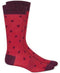 New BAR III Men's Red Polka Dot Knit Dress Casual Socks Washable Size 10-13 L - evorr.com