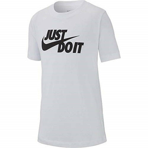 The Nike Tee Mens Just Do it Logo White Crew-Neck Short-Sleeve Cotton T-Shirt XL
