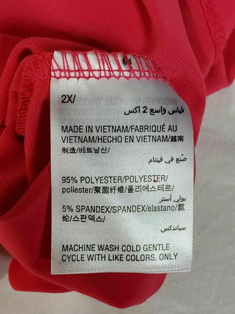 Alfani Women's Scoop-Neck 3/4 Sleeves Knitted Cross Front Tunic Top Pink Plus 2X - evorr.com