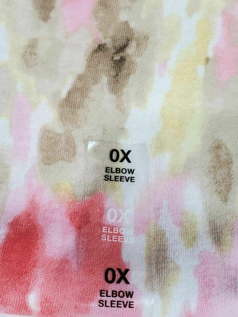 Karen Scott Women's Elbow Sleeve V-Neck Poetic Wash Printed Blouse Top Plus 0X - evorr.com