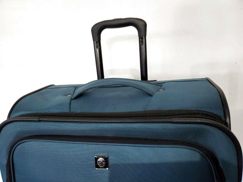 SKYLINE 29" Expandable Spinner Luggage Upright Check in Large Suitcase Teal - evorr.com