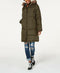 NEW Maralyn & Me Women Faux-Fur Trim Hooded Puffer Coat Jacket Size S Olive - evorr.com