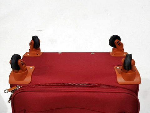 New CHAMPS CLASSIC 24" Expandable Spinner Luggage Carry On Red Suitcase Soft - evorr.com