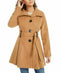 $159 NEW Madden Girl Women Belted Drama Skirted Coat Beige Camel Size S - evorr.com