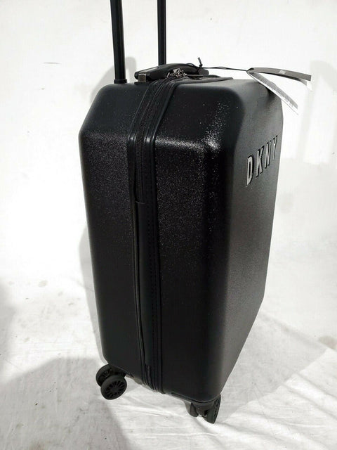 DKNY Allure 20" Hard Case Spinner Suitcase Luggage Carry On Black