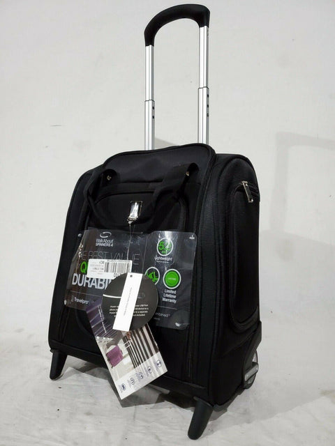 $240 TRAVELPRO WALKABOUT 4 16" WHEELED UNDERSEAT CARRY ON TOTE BLACK