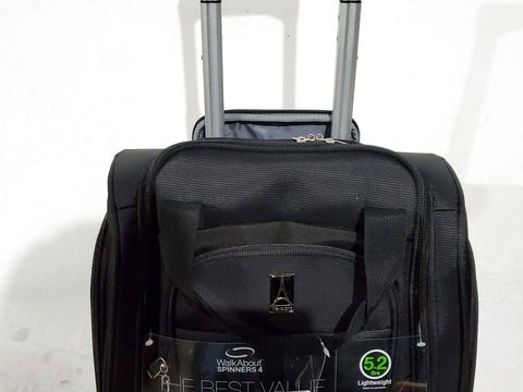 $240 TRAVELPRO WALKABOUT 4 16" WHEELED UNDERSEAT CARRY ON TOTE BLACK