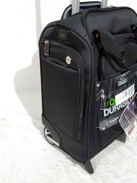 $240 TRAVELPRO WALKABOUT 4 16" WHEELED UNDERSEAT CARRY ON TOTE BLACK