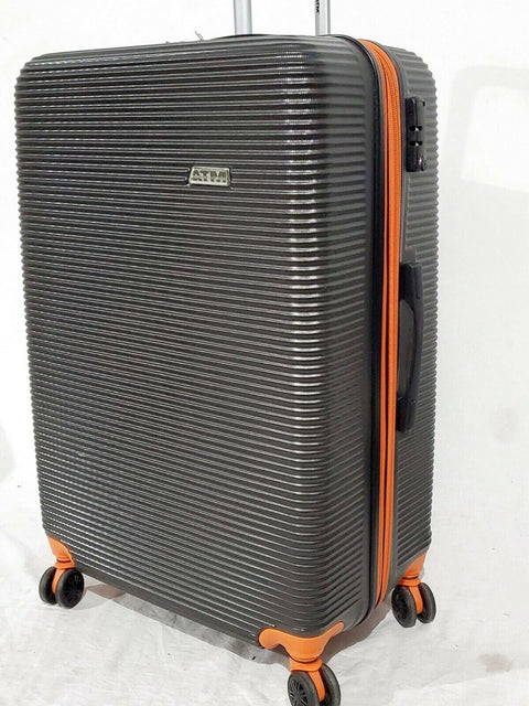 ATM Wave Collection 30". Hardside Luggage Check-in suitcase Gray Orange