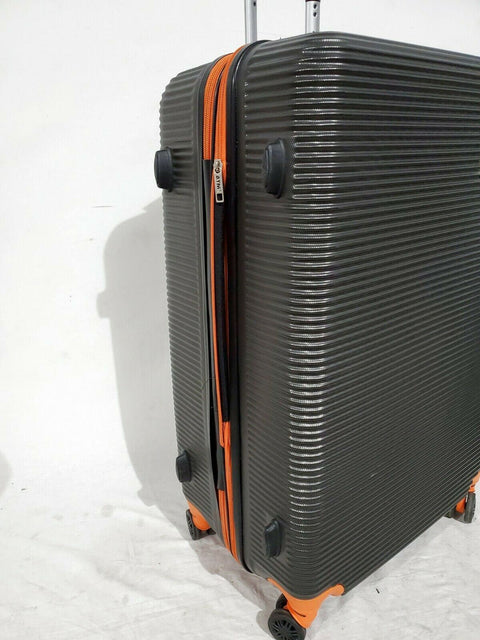 ATM Wave Collection 30". Hardside Luggage Check-in suitcase Gray Orange